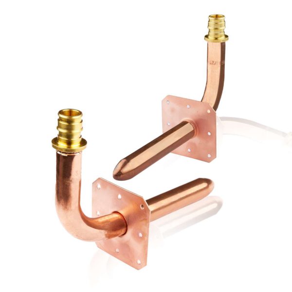 PEX A Expansion Copper Stub with Wall Flange - Image 2