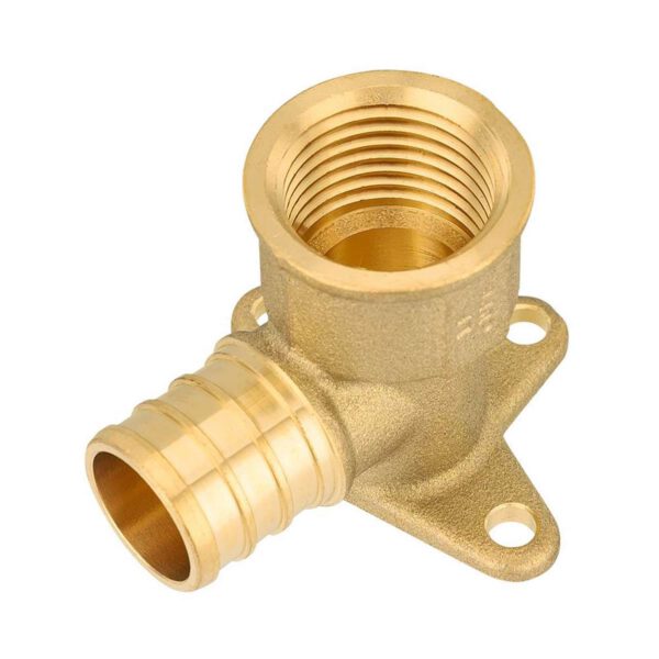 PEX-B Crimp x Female Threaded Drop Ear Elbow (Lead Free) - Image 3