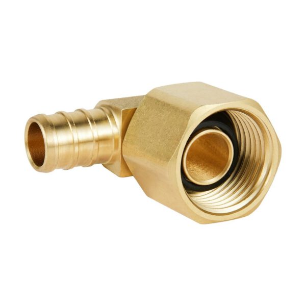 PEX-B Crimp x Female NPT Metal Swivel Elbow (Lead Free) - Image 4