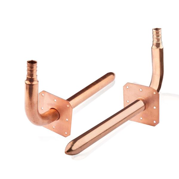PEX Crimp Copper Stub with Wall Flange - Image 2
