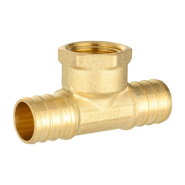 PEX-B Crimp x Female NPT Tee (Lead Free) - Image 2