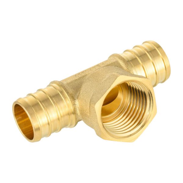 PEX-B Crimp x Female NPT Tee (Lead Free) - Image 3