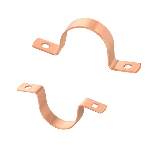 Copper Pipe Straps, Two Hole - Image 2