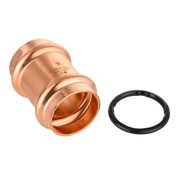 Copper Press Coupling w/Stop (Lead Free) - Image 3