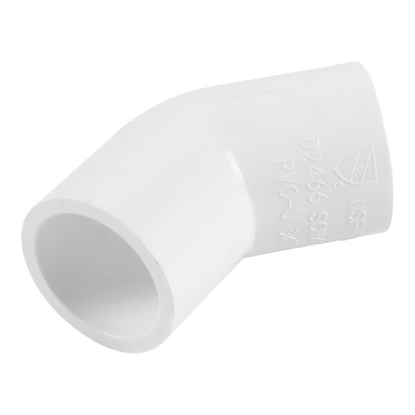 PVC Sch. 40 45° Elbow Fitting - Image 3