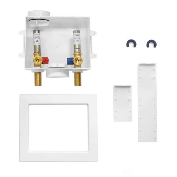 Push Fit Inlet, Washing Machine Outlet Box, with Center Drain - Image 2
