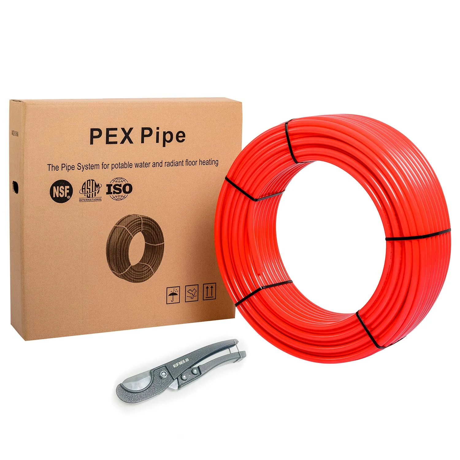 PEX-B Tubing - Oxygen Barrier Red