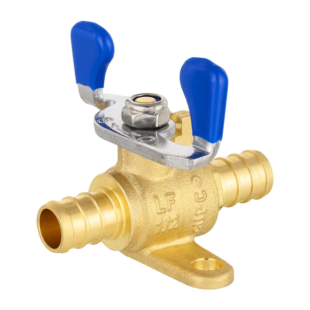 PEX Crimp Drop Ear Butterfly Ball Valve (Lead Free) - Image 2