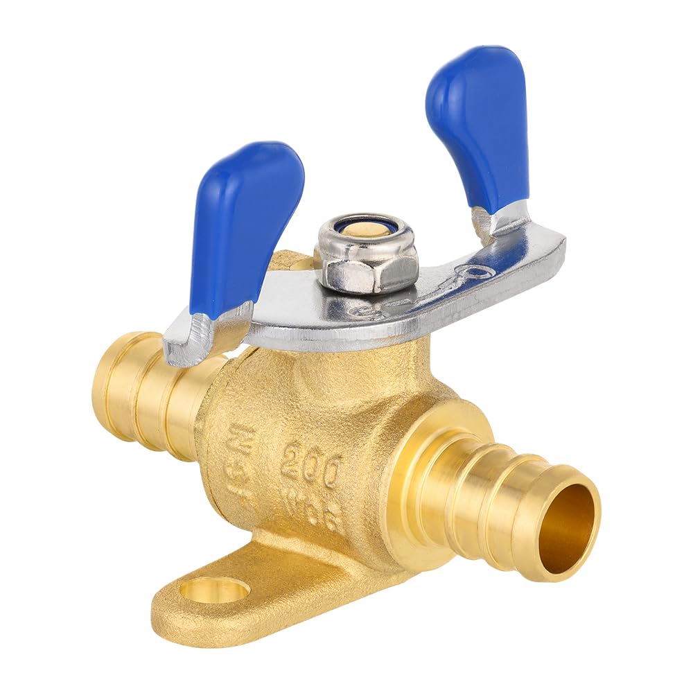 PEX Crimp Drop Ear Butterfly Ball Valve (Lead Free)