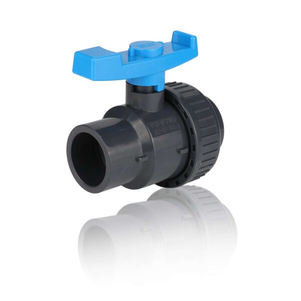 PVC Single Union Ball Valve Sch. 40/80, Threaded - Image 2