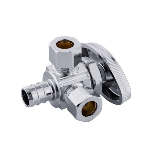 Multi-Turn PEX Crimp Dual Outlet Stop - Image 2