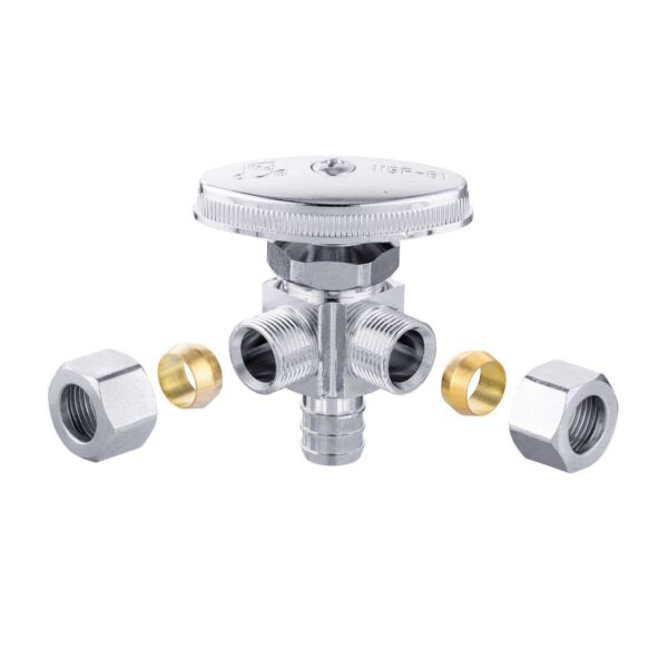 Multi-Turn PEX Crimp Dual Outlet Stop - Image 3