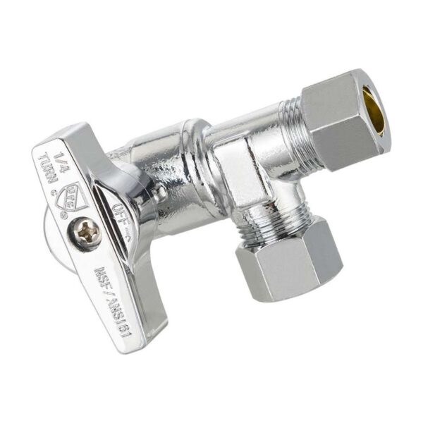 Quarter Turn PEX Expansion Split Angle Stop Valve - Image 3